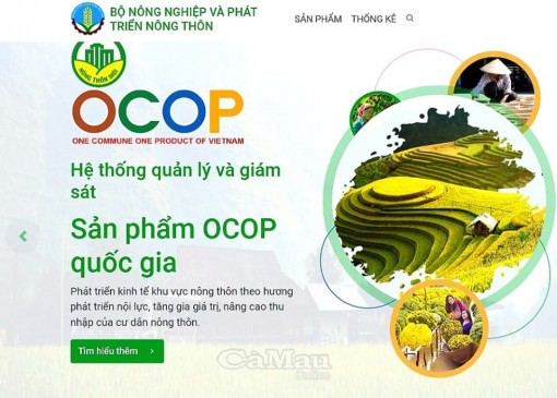 Quản lý, tra cứu thông tin về sản phẩm OCOP