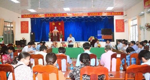 Ủy ban Bầu cử huyện Châu Thành kiểm tra công tác bầu cử các xã, thị trấn