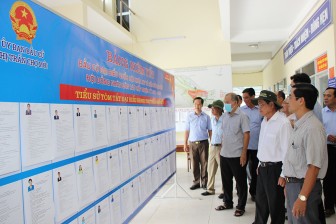 Thường trực HĐND tỉnh An Giang khảo sát công tác bầu cử tại huyện Chợ Mới