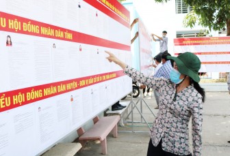 Bí thư Huyện ủy Châu Thành kiểm tra công tác chuẩn bị bầu cử tại thị trấn An Châu