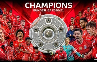 Bayern Munich lần thứ 9 liên tiếp lên ngôi tại Bundesliga