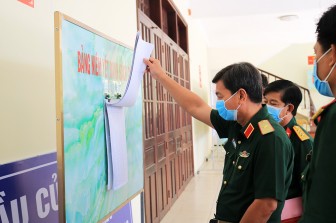 Quân khu 9 kiểm tra công tác chuẩn bị bầu cử tại Bộ Chỉ huy Quân sự tỉnh An Giang