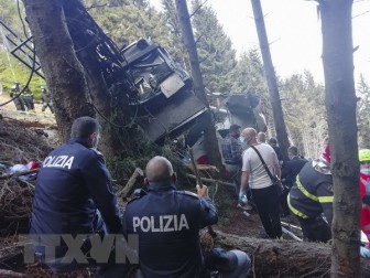 Tai nạn cáp treo tại Italy, ít nhất 11 người thương vong