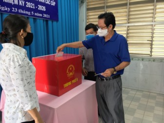 Tỷ lệ cử tri tham gia bầu cử ở An Giang đạt 99,66%