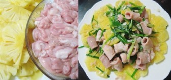 Món ngon mỗi ngày: Lòng lợn xào dứa