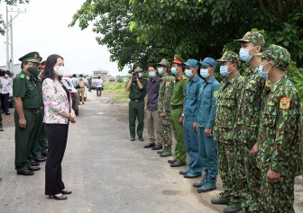 Phó Chủ tịch nước Cộng hòa Xã hội Chủ nghĩa Việt Nam Võ Thị Ánh Xuân thăm, kiểm tra, động viên lực lượng làm nhiệm vụ bảo vệ biên giới và phòng, chống dịch bệnh COVID-19 tại tỉnh An Giang