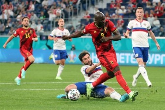 EURO 2020: Lukaku ghi cú đúp, Bỉ thắng đậm Nga