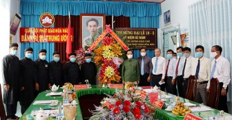 Bí thư Tỉnh ủy An Giang Lê Hồng Quang thăm, chúc mừng Ban Trị sự Trung ương Giáo hội Phật giáo Hòa Hảo