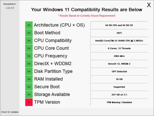 Công cụ giúp kiểm tra hệ thống có chạy được Windows 11 hay không