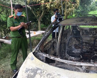 Vụ cháy xe taxi, chết người ở khu vực kênh Xáng AB có khả năng tài xế tự tử
