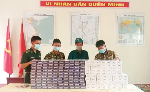 An Giang: Liên tiếp bắt 3 vụ buôn lậu, thu giữ 3.000 gói thuốc lá