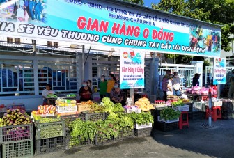 Châu Đốc đồng loạt khai trương “Gian hàng 0 đồng” ở 7/7 xã, phường