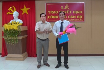 Ông Mai Thanh Tuấn giữ chức Giám đốc Ban Quản lý Dự án Đầu tư và Xây dựng khu vực huyện Tri Tôn