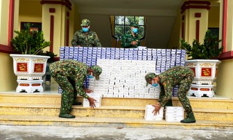 Bộ đội Biên phòng An Giang thu giữ 6.500 gói thuốc lá nhập lậu