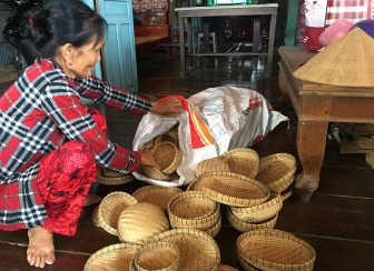 Làng nghề đan đát xã Long Giang