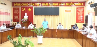 Chủ tịch UBND tỉnh An Giang Nguyễn Thanh Bình kiểm tra công tác phòng, chống dịch COVID-19 tại huyện Thoại Sơn
