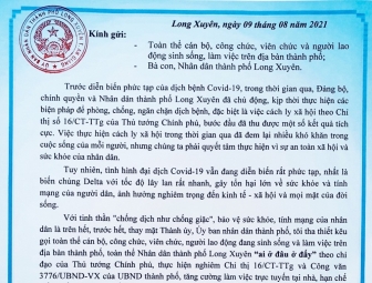 Vận động người dân TP. Long Xuyên “Ai ở đâu ở đấy”