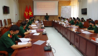 Quân khu 9 kiểm tra công tác phòng, chống dịch tại Bộ Chỉ huy Quân sự tỉnh An Giang