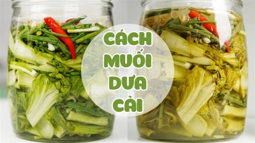 Cách muối dưa cải ngon, giòn, không váng