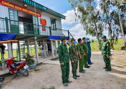 Bộ Chỉ huy Bộ đội Biên phòng An Giang kiểm tra công tác phòng, chống dịch COVID-19