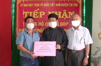 Thêm 564 triệu đồng ủng hộ huyện Tri Tôn chống dịch