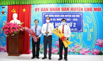 Ông Cù Minh Trọng được bầu giữ chức Chủ tịch UBND huyện Chợ Mới nhiệm kỳ 2021-2026