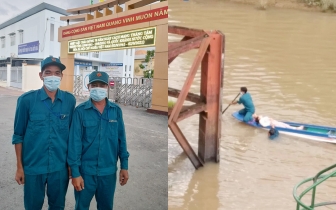 Hai dân quân huyện Chợ Mới cứu người gặp nạn trên sông