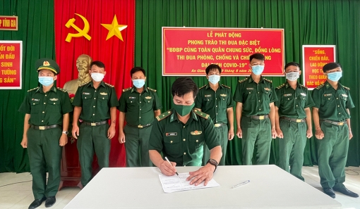 “Bộ đội Biên phòng An Giang cùng toàn quân chung sức, đồng lòng thi đua phòng, chống và chiến thắng đại dịch COVID-19”