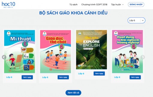 Phục vụ sách giáo khoa bản điện tử miễn phí