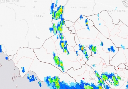 An Giang có mưa giông trên diện rộng vào ngày 30-8