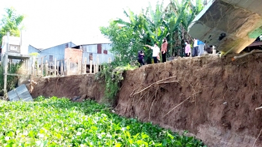 An Giang cảnh báo 56 đoạn sông có nguy cơ sạt lở