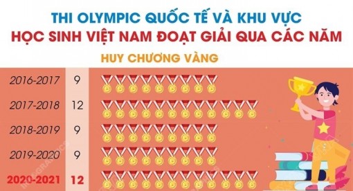Thành tích của Việt Nam ở giải Olympic quốc tế và khu vực qua các năm