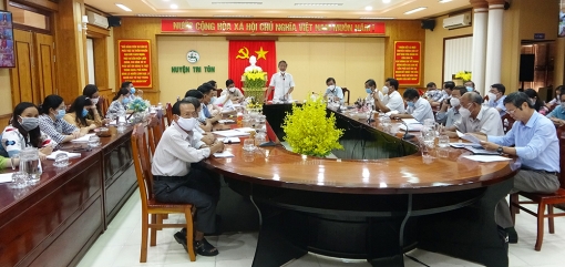 Tri Tôn siết chặt phòng chống dịch bệnh COVID-19