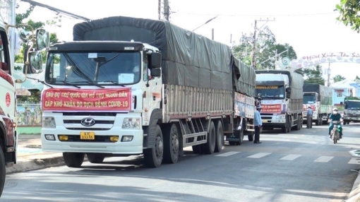 Cấp phát gần 288 tấn gạo cho hộ nghèo, cận nghèo huyện An Phú bị ảnh hưởng dịch bệnh COVID-19