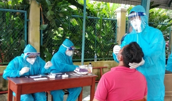 Huyện Phú Tân hoàn thành xét nghiệm SARS- COV-2 diện rộng