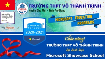 Trường THPT Võ Thành Trinh được công nhận “Trường học điển hình Microsoft”