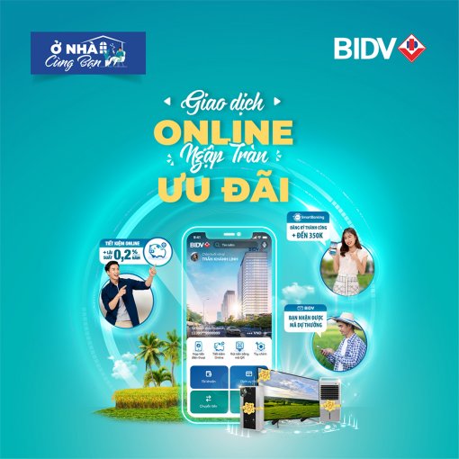 "Giao dịch online, ngập tràn ưu đãi" tại các chi nhánh BIDV Đồng bằng sông Cửu Long
