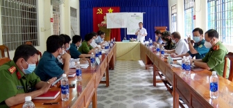 Bí thư Huyện ủy Tri Tôn làm việc với 3 xã giáp ranh tỉnh Kiên Giang