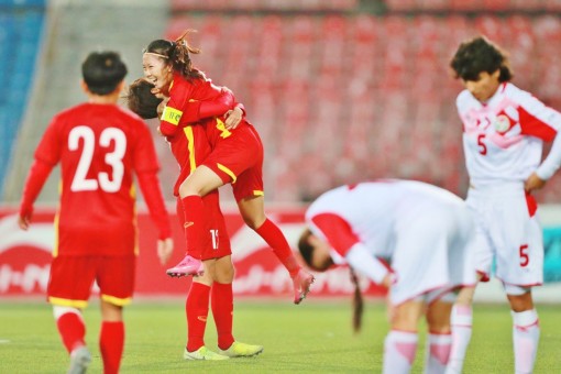 Đánh bại Tajikistan, tuyển nữ Việt Nam giành vé vào vòng chung kết Asian Cup 2022