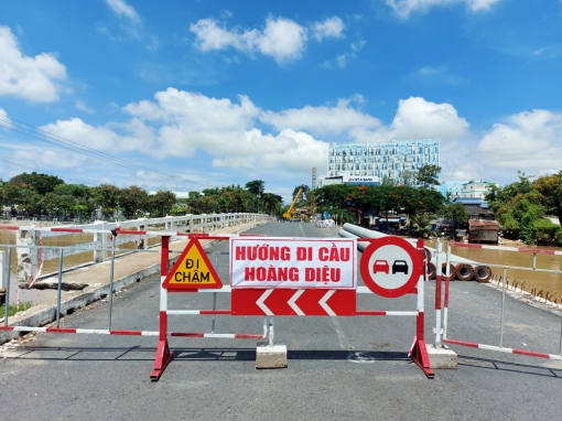 Ngưng lưu thông cầu Duy Tân từ ngày 3-10 đến hết 9-10-2021
