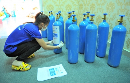 An Giang chuẩn bị đảm bảo ô-xy y tế cho công tác cấp cứu, điều trị người bệnh COVID-19