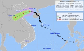 Bão số 7 suy yếu thành áp thấp nhiệt đới, bão Kompasu sắp vào Biển Đông