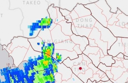 An Giang: Cảnh báo mưa giông kéo dài vài ngày