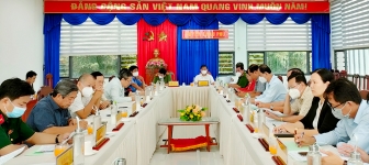 Phó Bí thư Thường trực Tỉnh ủy An Giang Lê Văn Nưng làm việc về tình hình tiếp nhận công dân và phòng, chống dịch COVID-19 tại huyện Châu Phú