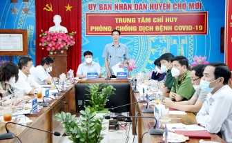 Chợ Mới họp Ban Chỉ đạo phòng, chống dịch COVID-19