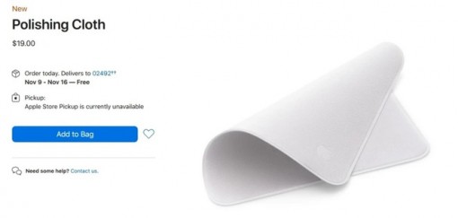 Apple bán khăn lau màn hình với giá hơn 400 ngàn đồng