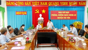 Chủ tịch UBMTTQVN tỉnh An Giang Nguyễn Tiếc Hùng: Tri Tôn cần dập dịch COVID-19 dựa vào 5 trụ cột