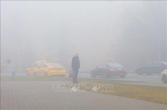 Hàng trăm chuyến bay bị ảnh hưởng do sương mù dày đặc ở thủ đô Moskva