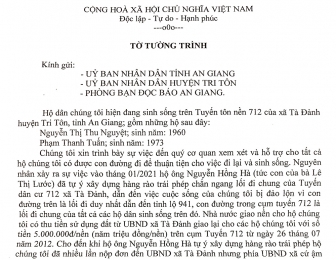 Đề nghị giải quyết dứt điểm phản ánh của bà Nguyễn Thị Thu Nguyệt