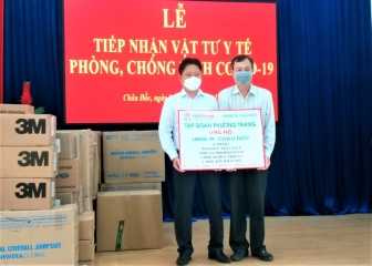 TP. Châu Đốc tiếp nhận trang thiết bị y tế do Tập đoàn Phương Trang hỗ trợ